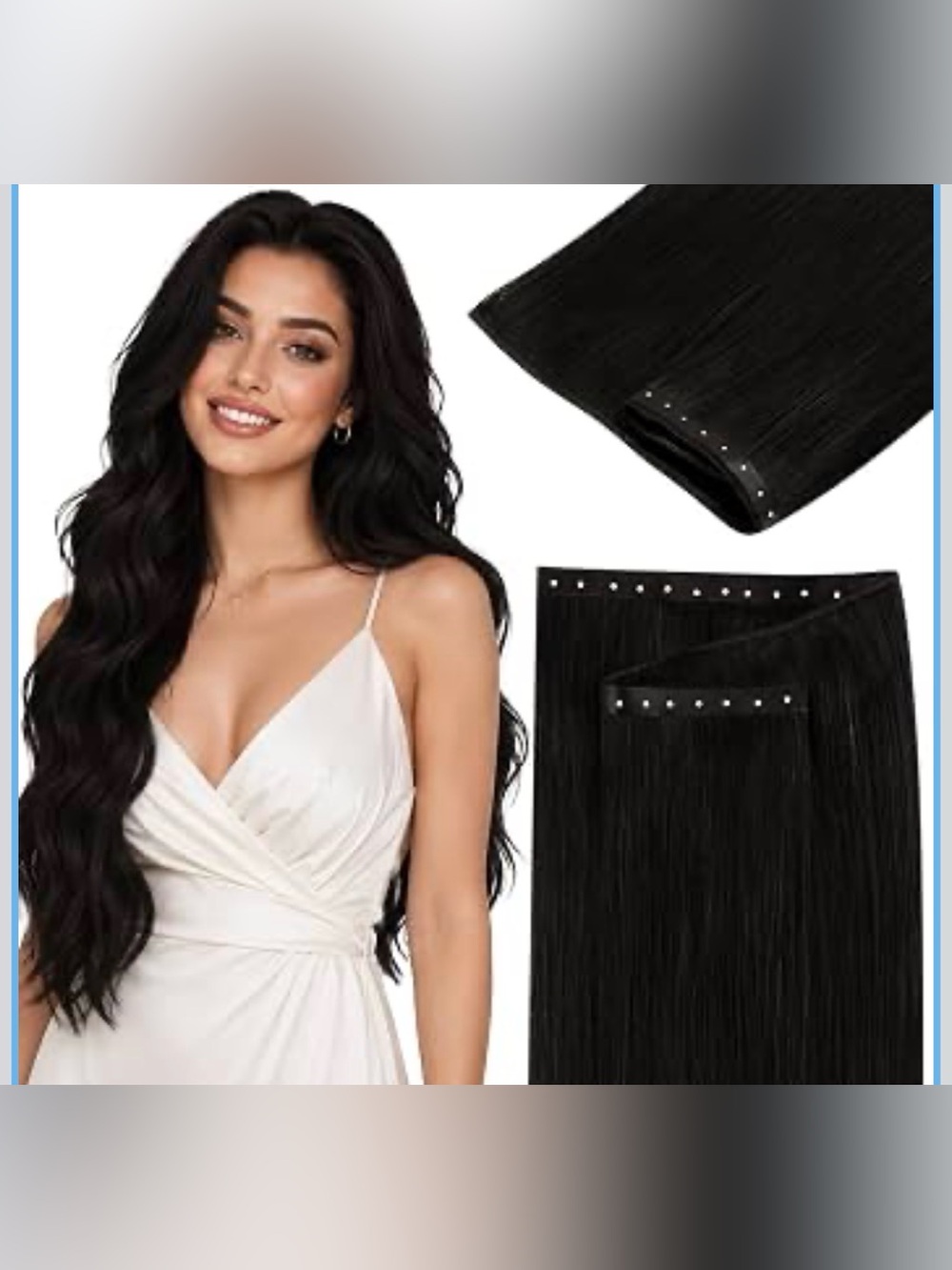 Butterfly Hair Extensions Human Hair 14 Inch Dark Brown